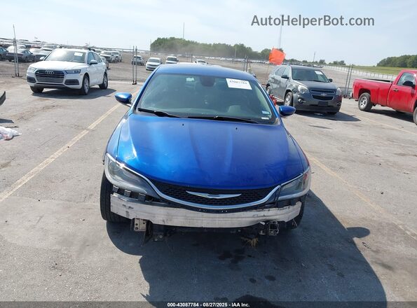 1C3CCCAB0GN148995 2016 CHRYSLER 200 Blue Widok z przodu
