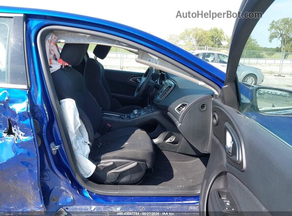 1C3CCCAB0GN148995 2016 CHRYSLER 200 Blue Widok wnętrza z przodu