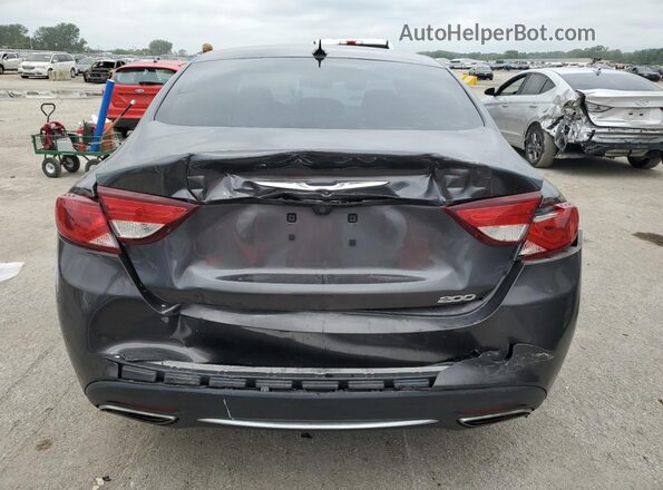 1C3CCCAG2HN504635 2017 CHRYSLER 200 Gray Вид ззаду