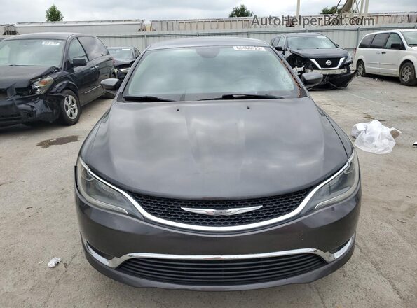 1C3CCCAG2HN504635 2017 CHRYSLER 200 Gray Вид спереду