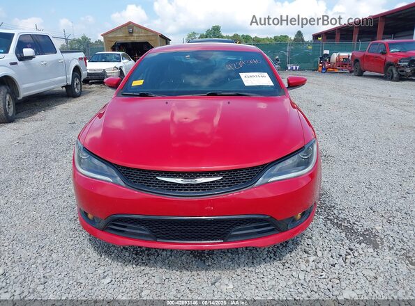1C3CCCBG9GN173260 2016 CHRYSLER 200 Red Instrument cluster view