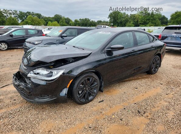 1C3CCCFB1HN508723 2017 CHRYSLER 200 Black წინა მარცხენა ხედი სამი მეოთხედიდან