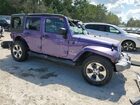 2018 Jeep Wrangler Unlimited Sahara Фиолетовый vin: 1C4BJWEGXJL822934
