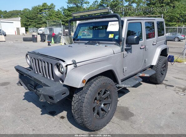 1C4HJWEG1GL180705 2016 JEEP WRANGLER UNLIMITED Серый Передняя левая четверть
