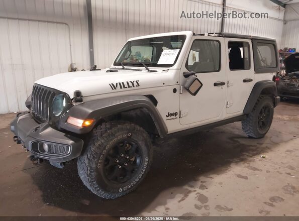1C4HJXDG4LW325249 2020 JEEP WRANGLER UNLIMITED Белый Передняя левая четверть