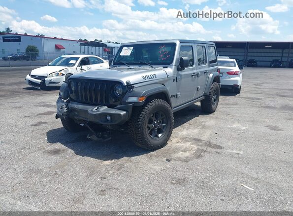 1C4HJXDN5LW215597 2020 JEEP WRANGLER UNLIMITED Gray Vista tres cuartos delantera izquierda