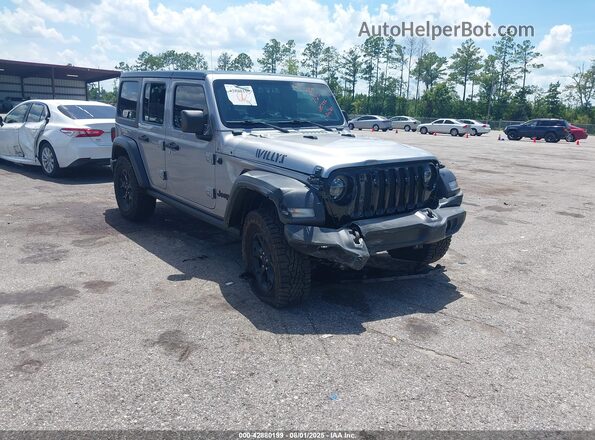 1C4HJXDN5LW215597 2020 JEEP WRANGLER UNLIMITED Gray Delantero derecho