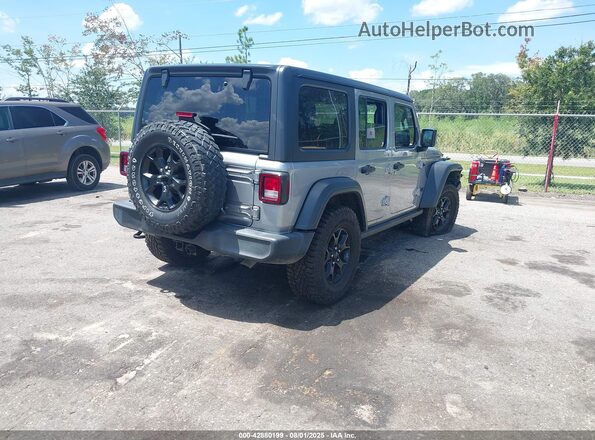 1C4HJXDN5LW215597 2020 JEEP WRANGLER UNLIMITED Gray Trasero derecho