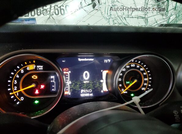 1C4HJXDN8JW324407 2018 JEEP WRANGLER Белый Вид щитка приборов