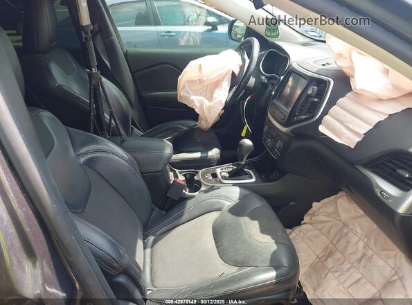 1C4PJLLB8JD511198 2018 JEEP CHEROKEE Gray წინა სალონის ხედი