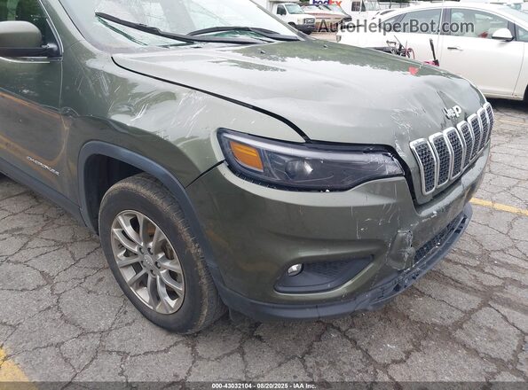 1C4PJMMX9MD136295 2021 JEEP CHEROKEE Green Front view