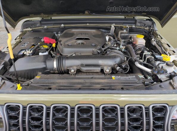 1C4PJXAN9SW561778 2025 JEEP WRANGLER Green Вид задньої частини салону