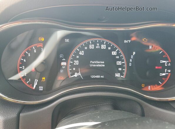 1C4RDJDG2JC101839 2018 DODGE DURANGO White Vista del cuadro de instrumentos