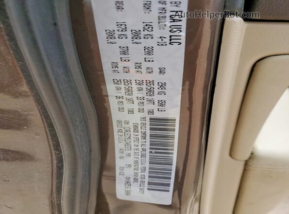 1C4RJECM9JC402373 2018 JEEP GRAND Brown VIN კოდის სტიკერის ხედი