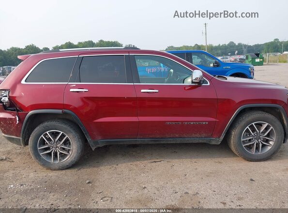1C4RJFBG8MC563738 2021 JEEP GRAND CHEROKEE Темно-бордовый Вид задней части салона