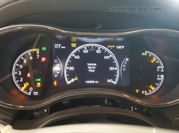1C4RJFCGXJC267937 2018 JEEP GRAND White Instrument cluster view