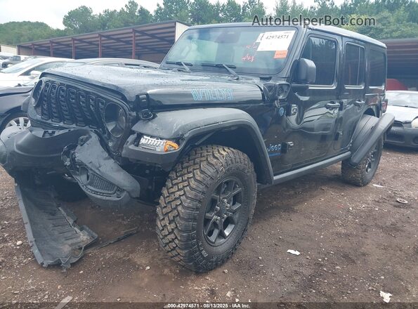 1C4RJXN66SW605747 2025 JEEP WRANGLER Черный Передняя левая четверть