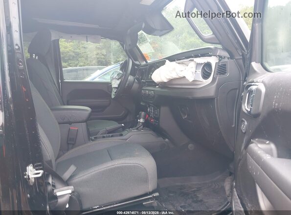 1C4RJXN66SW605747 2025 JEEP WRANGLER Черный Вид салона спереди