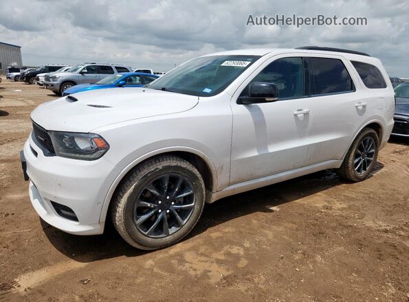 1C4SDJCT7JC302068 2018 DODGE DURANGO White Vista tres cuartos delantera izquierda