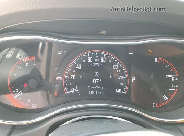 1C4SDJFT3JC409095 2018 DODGE DURANGO Black ხელსაწყოთა პანელის ხედი