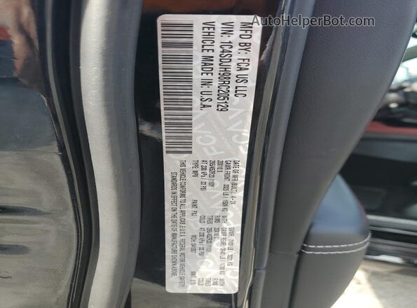 1C4SDJH98RC205129 2024 DODGE DURANGO Black VIN կոդի պիտակի տեսք