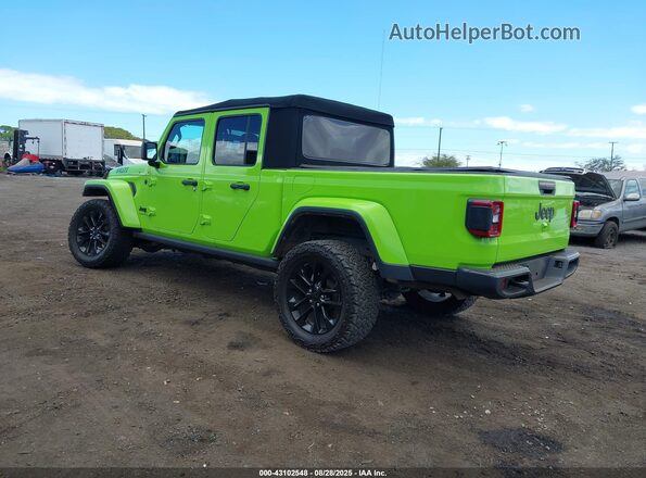 1C6HJTAG9ML619155 2021 JEEP GLADIATOR Зеленый Задняя левая четверть