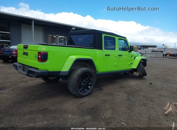 1C6HJTAG9ML619155 2021 JEEP GLADIATOR Зеленый Задняя правая четверть