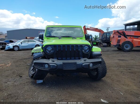 1C6HJTAG9ML619155 2021 JEEP GLADIATOR Зеленый Вид щитка приборов