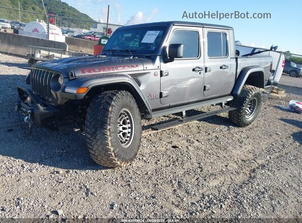 1C6JJTBG7ML600619 2021 JEEP GLADIATOR Gray Vista tres cuartos delantera izquierda
