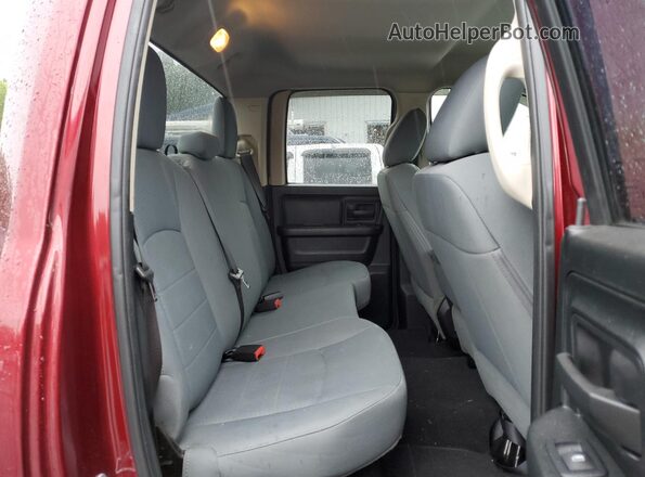 1C6RR7FG2HS707005 2017 RAM 1500 Maroon Vista de los asientos traseros