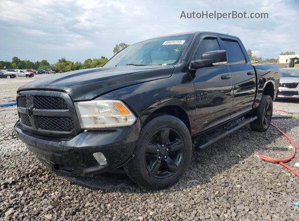 1C6RR7LT6JS252828 2018 RAM 1500 Черный Передняя левая четверть