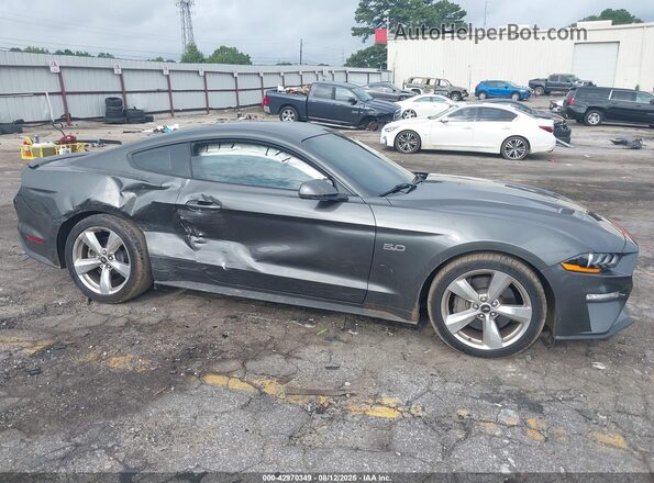 1FA6P8CF0J5120539 2018 FORD MUSTANG Gray უკანა სალონის ხედი