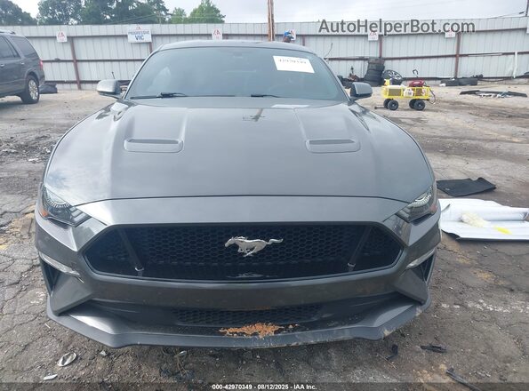 1FA6P8CF0J5120539 2018 FORD MUSTANG Gray ხელსაწყოთა პანელის ხედი