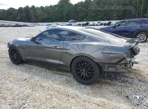 1FA6P8CF1J5116306 2018 FORD MUSTANG Gray Trasero izquierdo