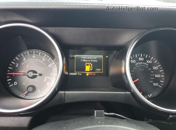 1FA6P8CF1J5116306 2018 FORD MUSTANG Gray Vista del cuadro de instrumentos