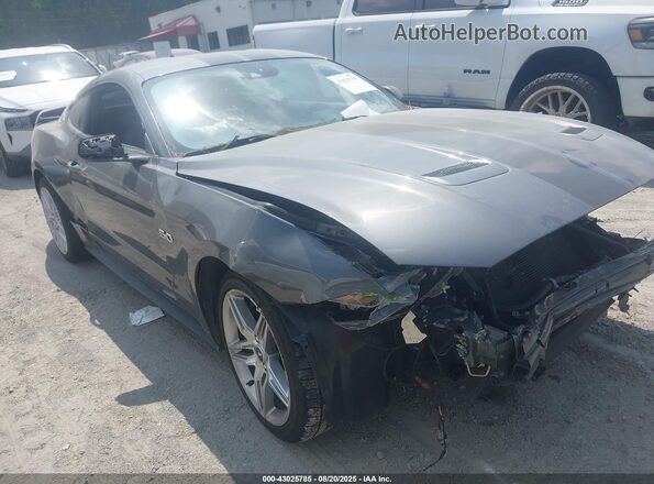 1FA6P8CF2M5118425 2021 FORD MUSTANG Gray Առջևի աջ