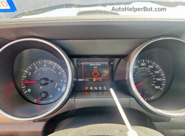 1FA6P8CF9J5157234 2018 FORD MUSTANG Blue Vista del cuadro de instrumentos