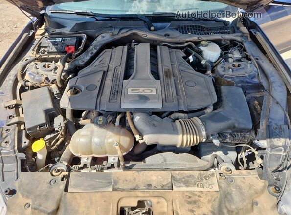 1FA6P8CF9J5157234 2018 FORD MUSTANG Blue Vista interior trasera