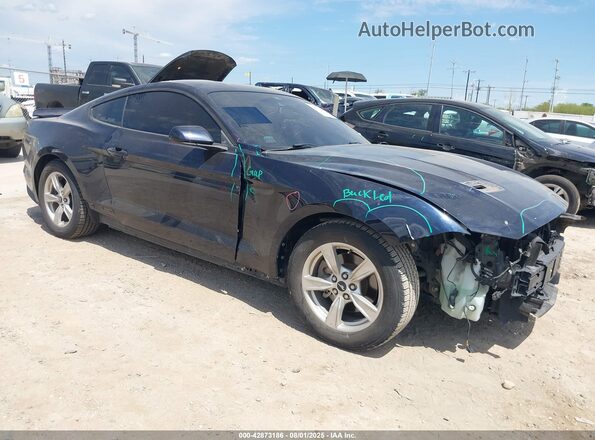 1FA6P8TH4M5113017 2021 FORD MUSTANG Синий Передняя правая четверть