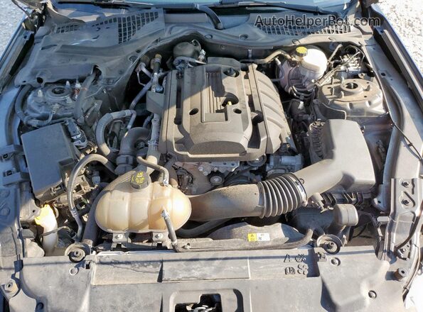 1FA6P8TH5J5113670 2018 FORD MUSTANG Gray Rear interior view