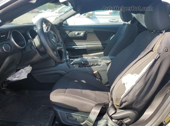 1FA6P8THXM5134759 2021 FORD MUSTANG Black Widok wnętrza z przodu