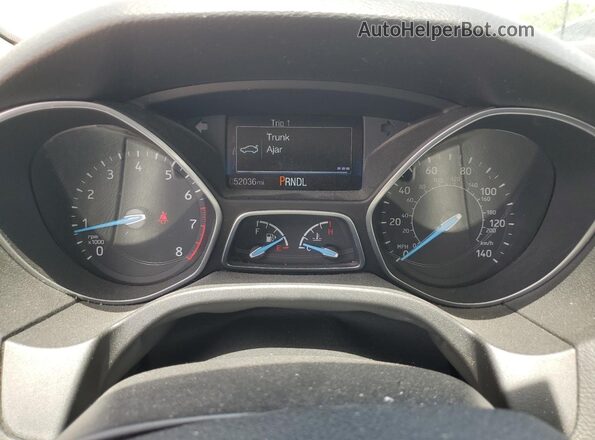 1FADP3E24JL223253 2018 FORD FOCUS Silver Widok zestawu wskaźników