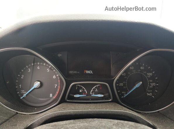 1FADP3F20JL270326 2018 FORD FOCUS Black Вид щитка приладів