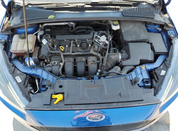 1FADP3F20JL287207 2018 FORD FOCUS Blue Widok wnętrza z tyłu