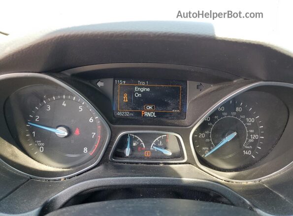 1FADP3F20JL287207 2018 FORD FOCUS Blue Widok zestawu wskaźników