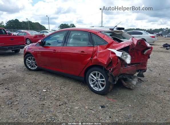 1FADP3F29JL319037 2018 FORD FOCUS Red Rear left