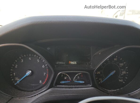 1FADP3H24JL223605 2018 FORD FOCUS Silver Instrument cluster view
