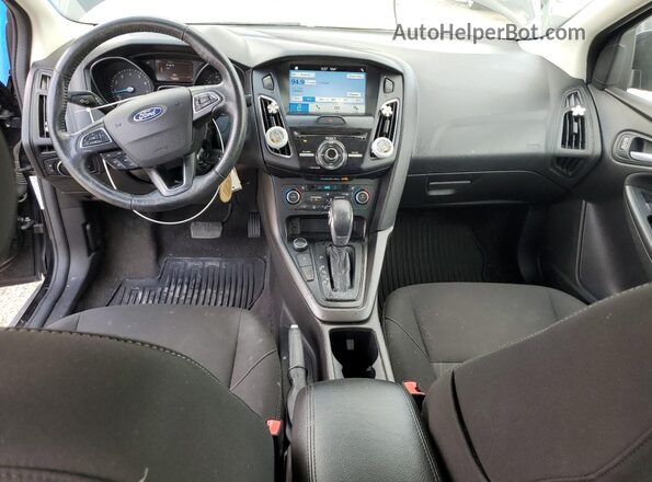 1FADP3H25JL223385 2018 FORD FOCUS Black ხელსაწყოთა პანელის ხედი