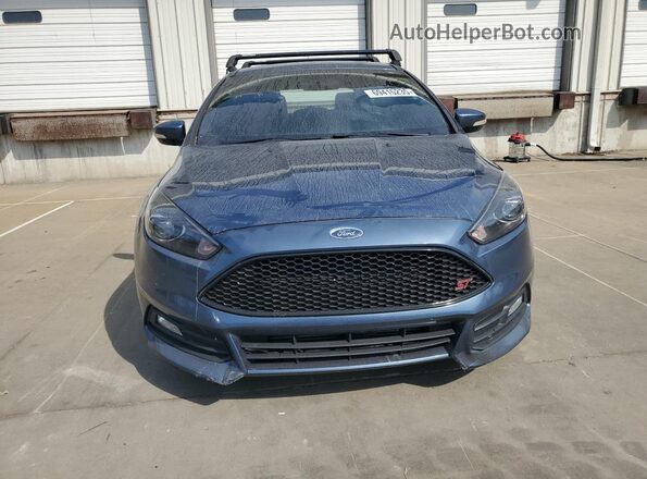 1FADP3L9XJL258086 2018 FORD FOCUS Синий Вид спереди