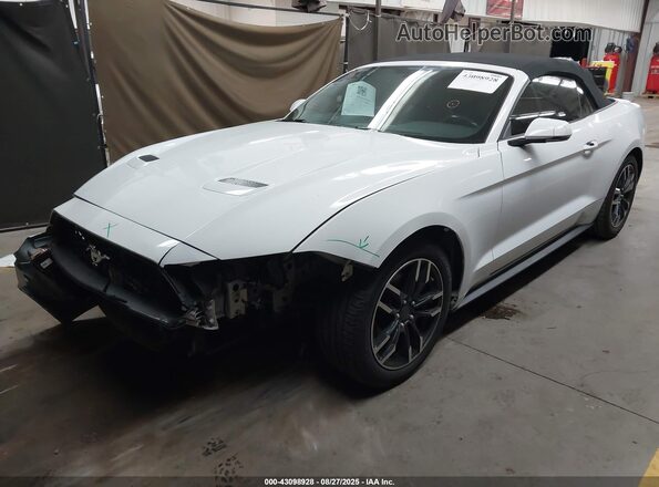 1FATP8UH1J5145274 2018 FORD MUSTANG White Передня ліва чверть